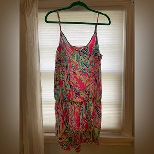 Lilly Pulitzer silk romper XL